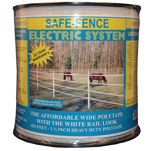 Powerfields Safe Fence PolyTape 1.5in X 828ft Roll Electric Fence